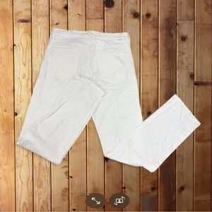 MOTHER Men's White Slim Straight Jeans